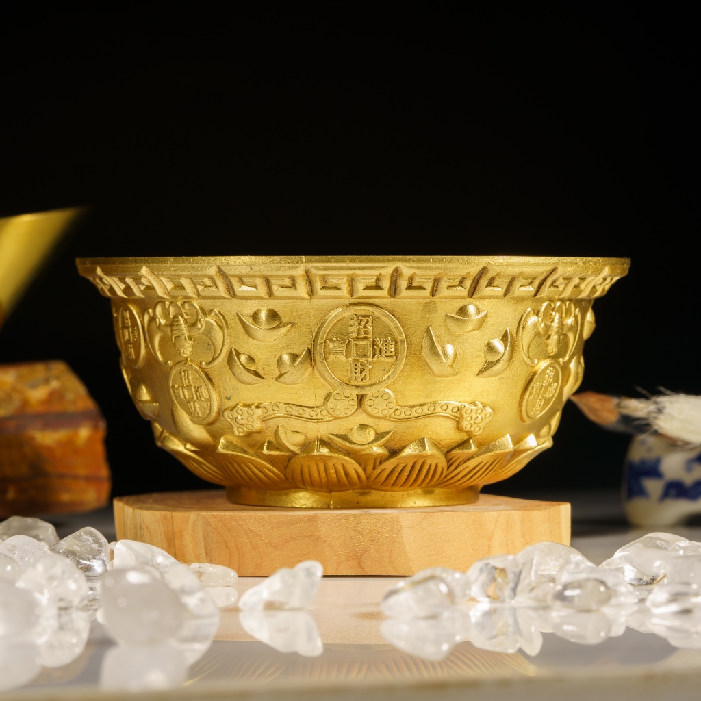 福海黄金聚宝盆（大） Fuhai Golden Treasure Bowl (Big)